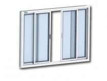 Janela 4 folhas branca 1,20L x 1,00A