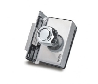 Fechadura Eletromagnética para Porta de Vidro/Alvanaria PV1R Cromada