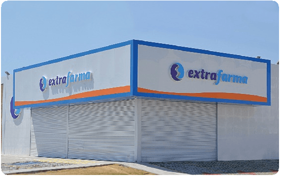 Porta de Enrolar Automática Lisa modelo Extrafarma
