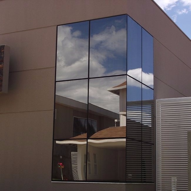Fachada de Vidro Laminado Bronze Anti Reflexivo