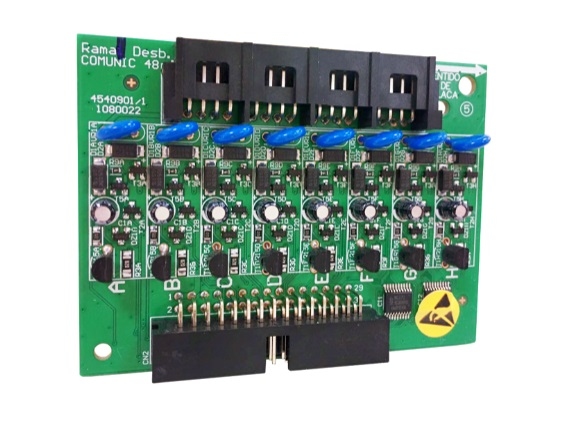 Placa de 8 ramais Balanceada para COMUNIC 48