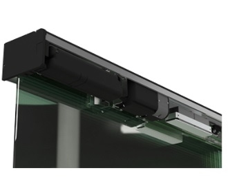 PORTA SOCIAL WIND 200 (Vidro/caxilhada) 2f 4,00mts BRUSHLESS 24v 60hz (BRANCA) / CARGA (200 Kg)