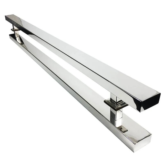 Puxador aço inox 30cm Barra Chata