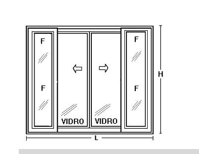 ESQ PORTA ALUM PRETO VIDRO INCOLOR FLOAT 6MM ( m2 )