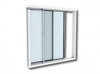 Janela de Alumínio Branco com Vidro Incolor 2 Folhas (M²)