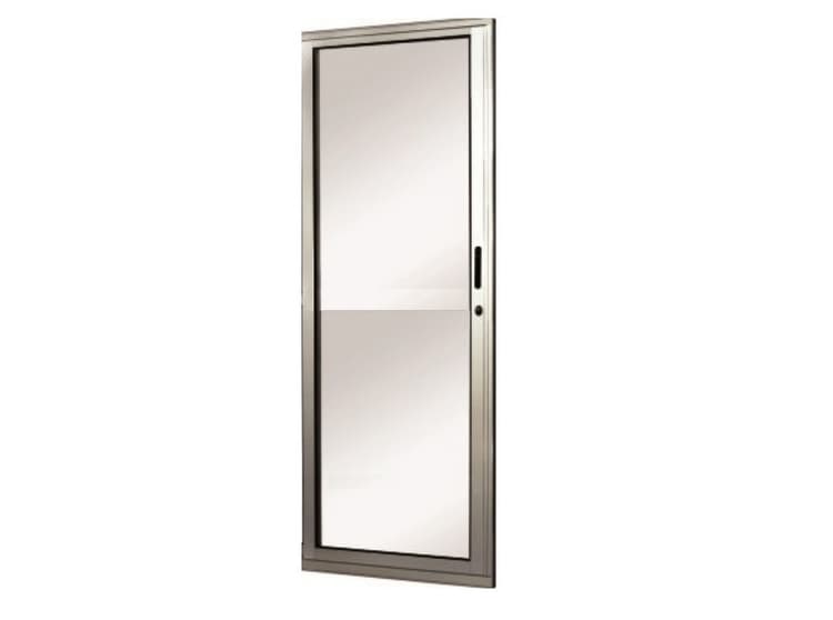 Porta em Alumínio Branco e Vidro