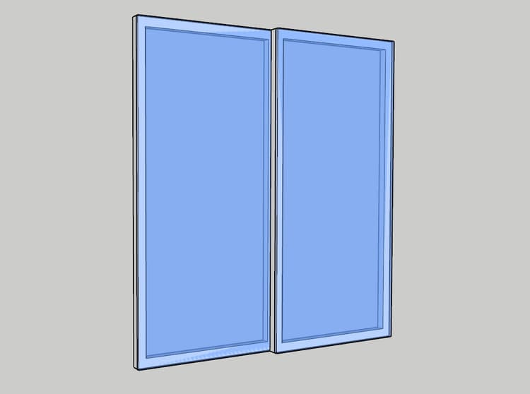 Eclusa de Vidro Incolor com Quadro em Alumínio