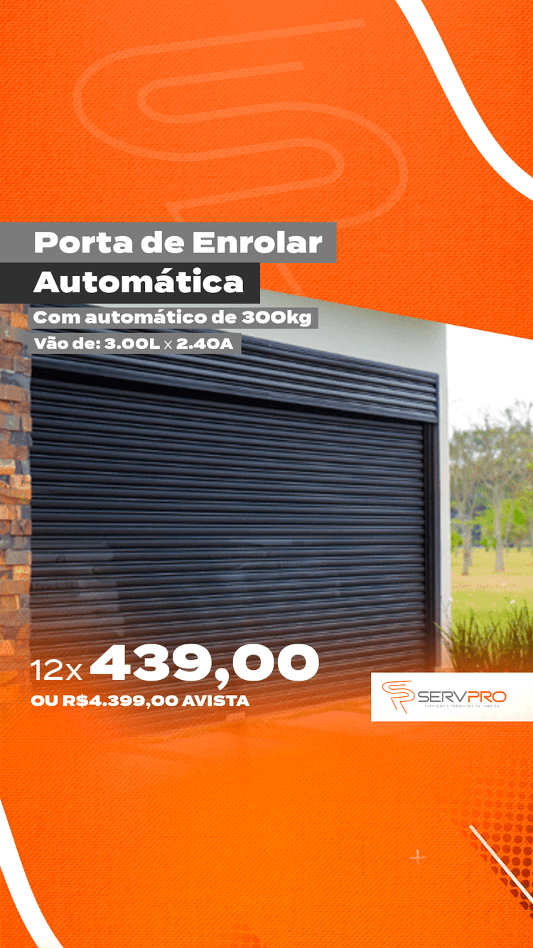 CHAPA#22 / AUTOMATICO 300KG / COR-PRETA 