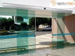 Porta Social Bona Flash JetFlex i BLDC Branca para 1 folha em vidro com 6,00mt de largura